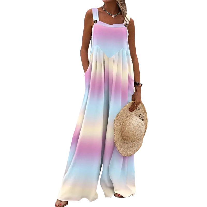 Summer New Loose Casual Floral - đánh giá và giá Romper Floral Print