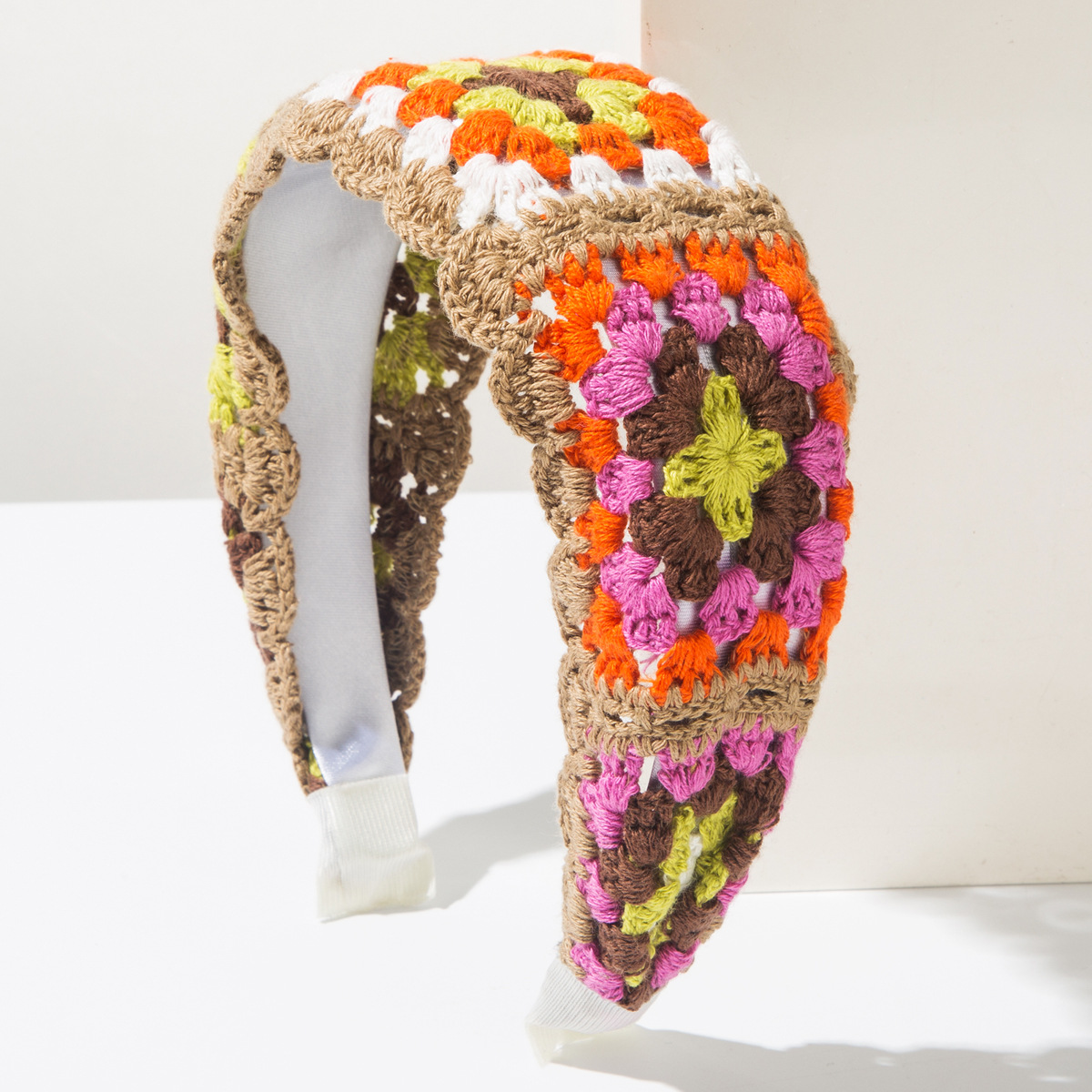 Boho Hand Knit Crochet Flower  - đánh giá và giá Headband Summer Knit