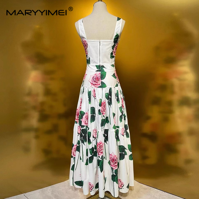 MARYYIMEI Floral-Print Pleated - đánh giá và giá Romper Floral Print