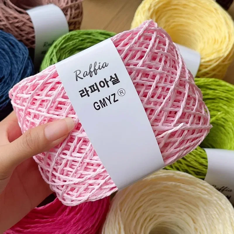80g Colours Raffia Yarn Fluffy - đánh giá và giá Crochet Bag Raffia