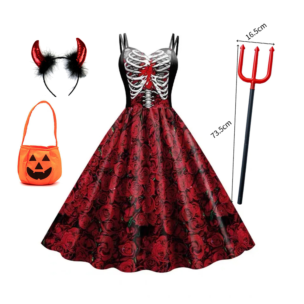 Teen Girls Cosplay Costume Dre - đánh giá và giá Romper Floral Print